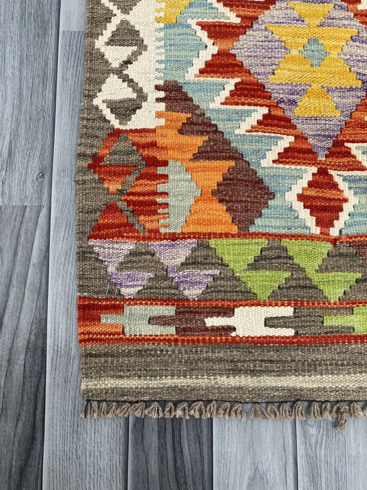 Handmade Chobi Kilim Runner Rug Size: 281 CM x 60 CM KSS#181