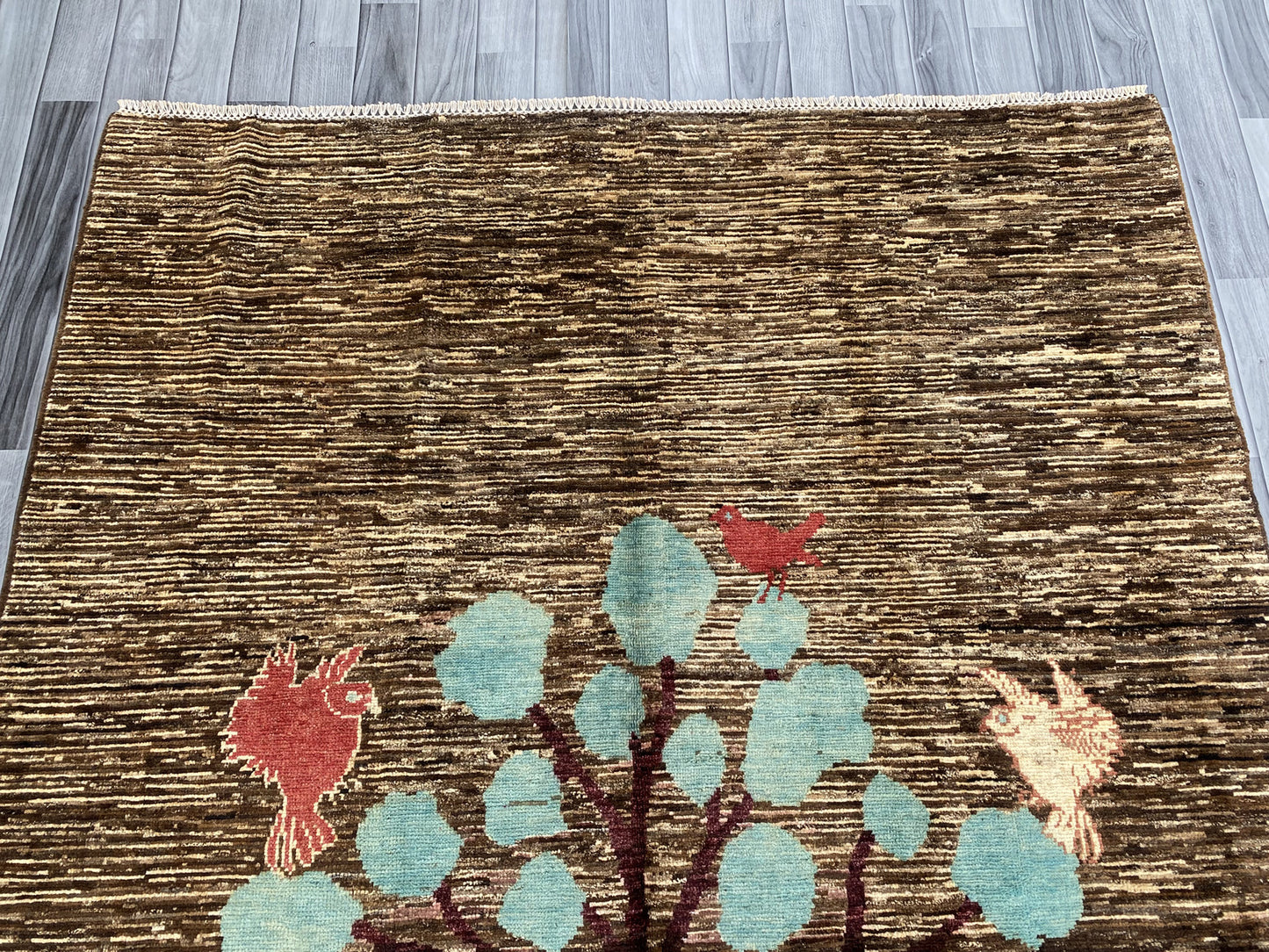 Hand knotted Chobi Pictorial Rug | 242 CM x 166 CM SK#453