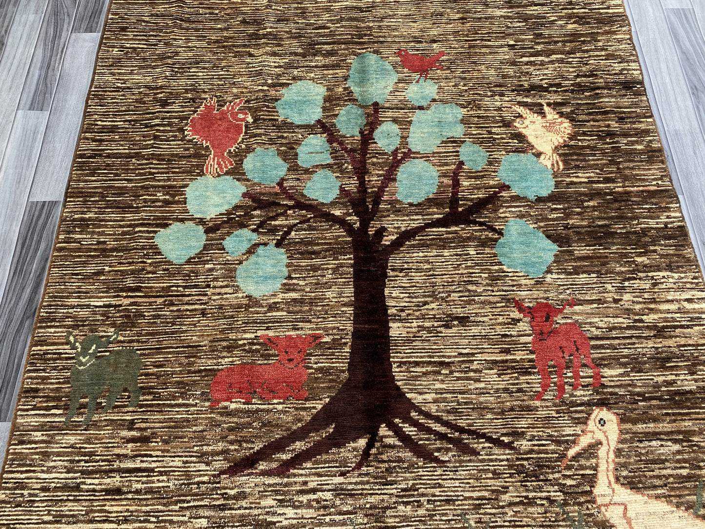 Hand knotted Chobi Pictorial Rug | 242 CM x 166 CM SK#453