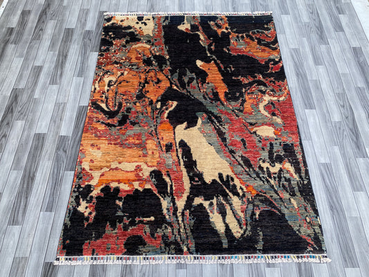 Hand Knotted Modern Wool Rug | 229 CM x 173 CM SK#455