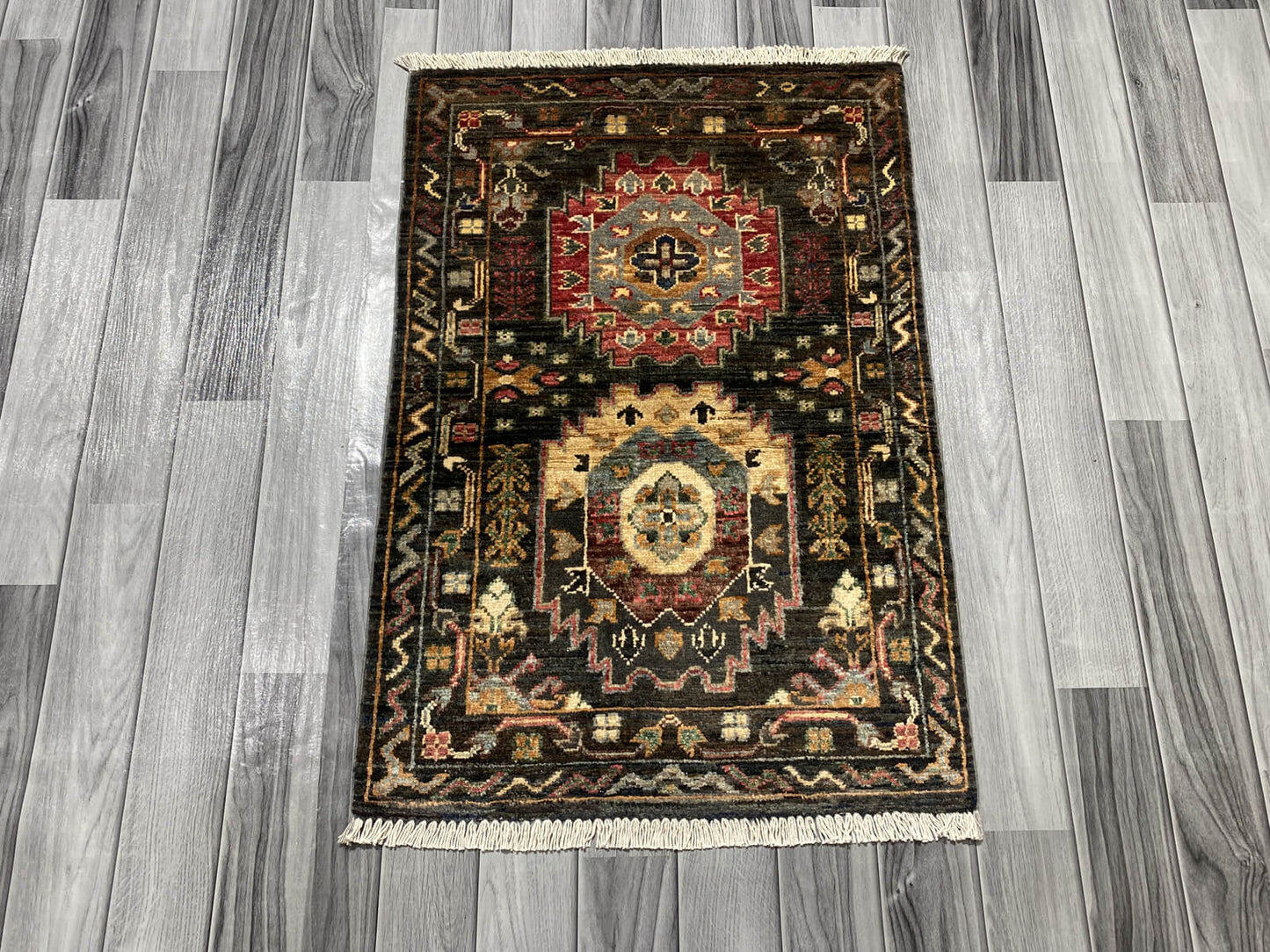 Handmade Fine Quality Chobi Wool Rug (91 CM x 62 CM ) SK#1044
