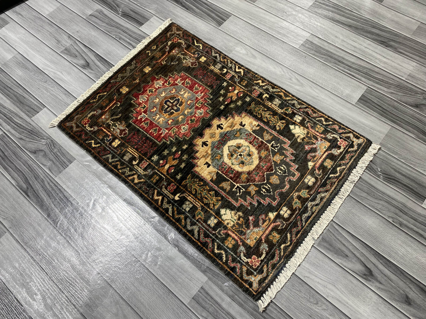 Handmade Fine Quality Chobi Wool Rug (91 CM x 62 CM ) SK#1044
