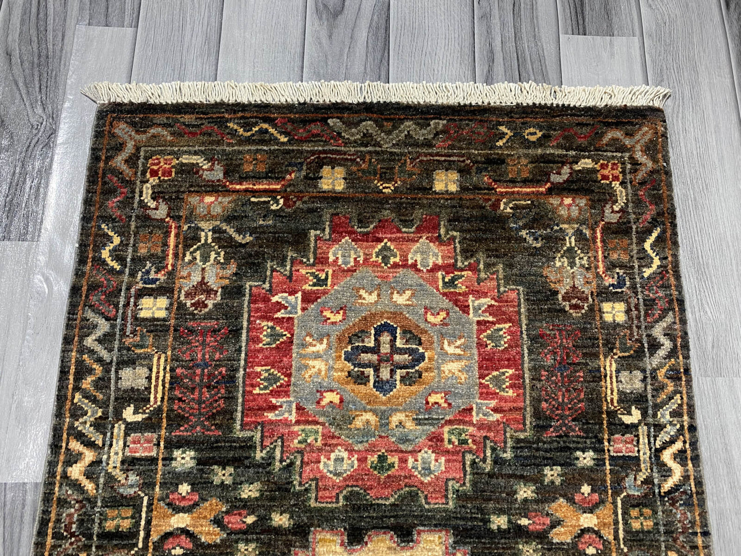 Handmade Fine Quality Chobi Wool Rug (91 CM x 62 CM ) SK#1044