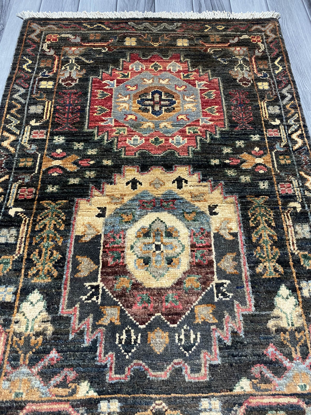 Handmade Fine Quality Chobi Wool Rug (91 CM x 62 CM ) SK#1044