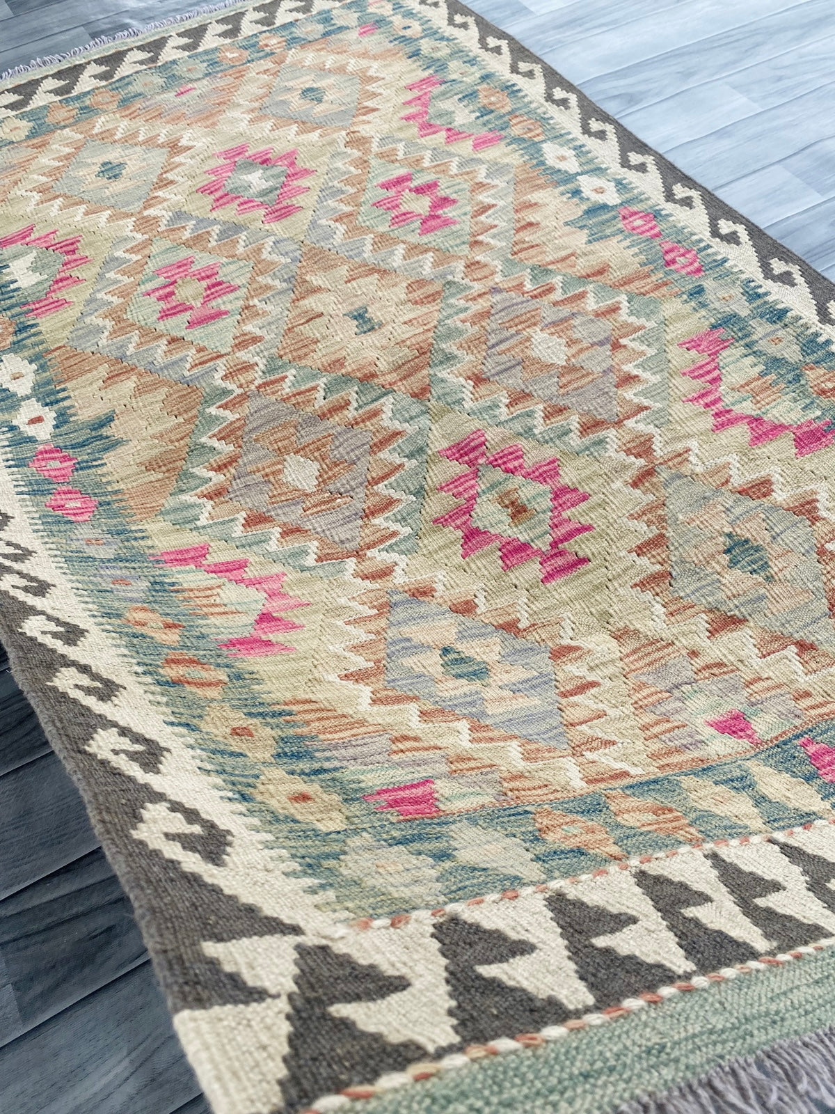 Handmade Afghan Chobi Kilim Rug 162 CM x 96 CM ( SS # 121 )