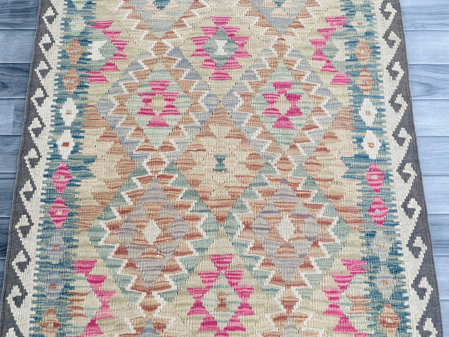 Handmade Afghan Chobi Kilim Rug 162 CM x 96 CM ( SS # 121 )