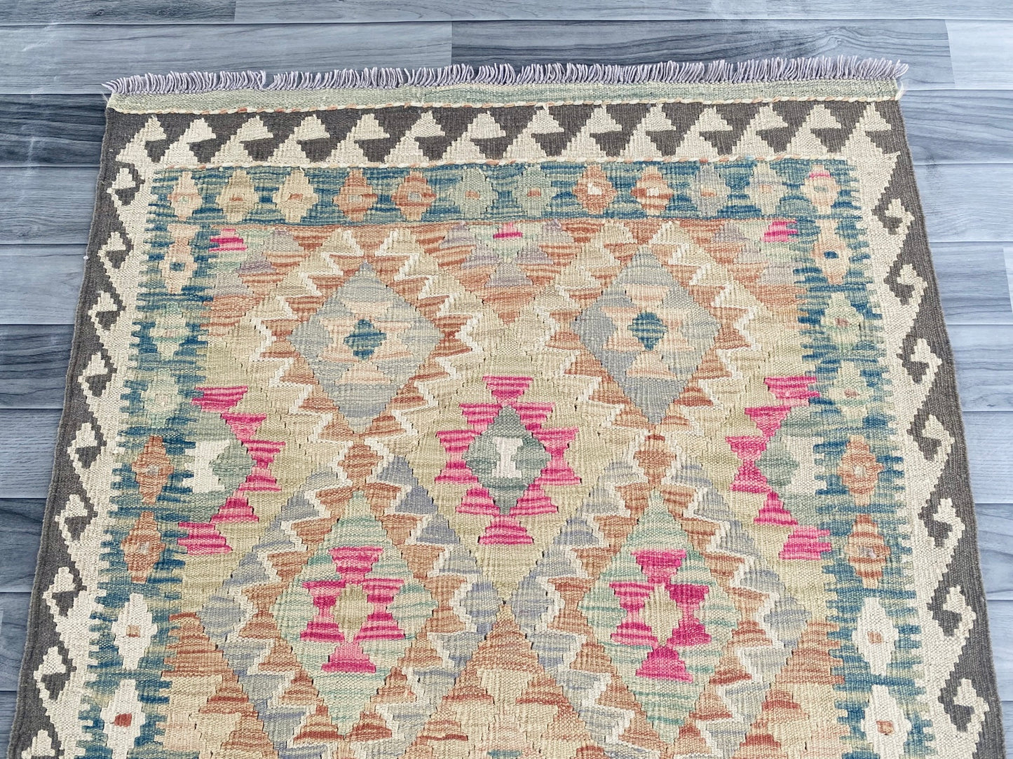 Handmade Afghan Chobi Kilim Rug 162 CM x 96 CM ( SS # 121 )