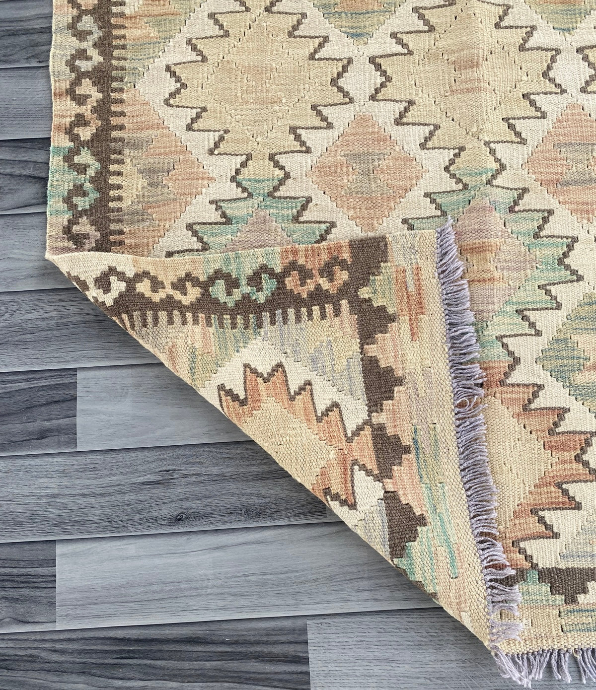 Handmade Afghan Chobi Kilim Rug 144 CM x 106 CM ( SS # 119)