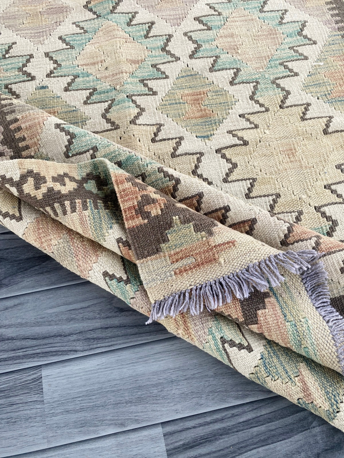 Handmade Afghan Chobi Kilim Rug 144 CM x 106 CM ( SS # 119)