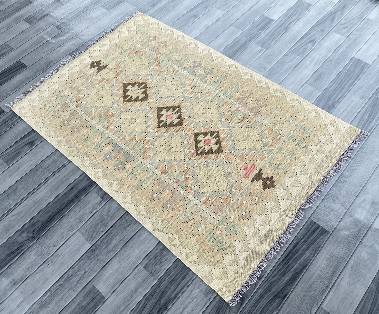Handmade Afghan Chobi Kilim Rug 147 CM x 97 CM ( SS # 116)