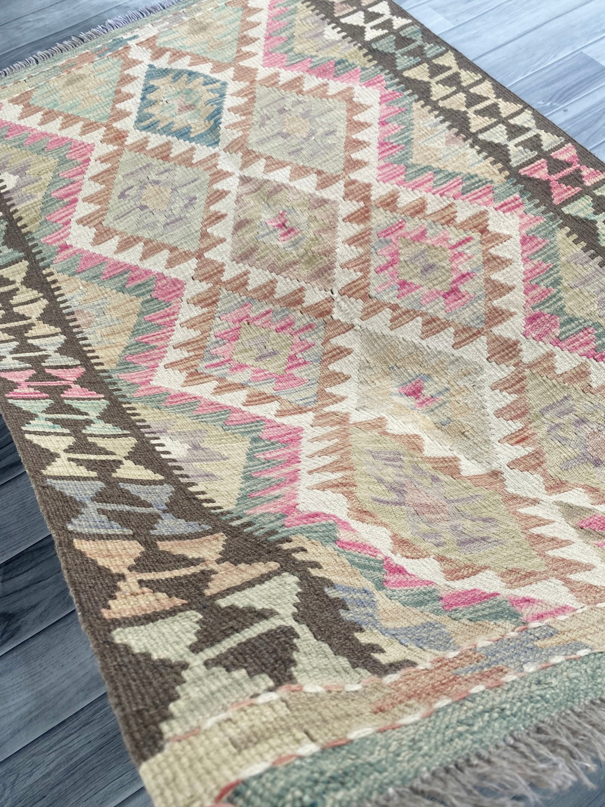 Handmade Afghan Chobi Kilim Rug 145 CM x 96 CM ( SS # 106 )