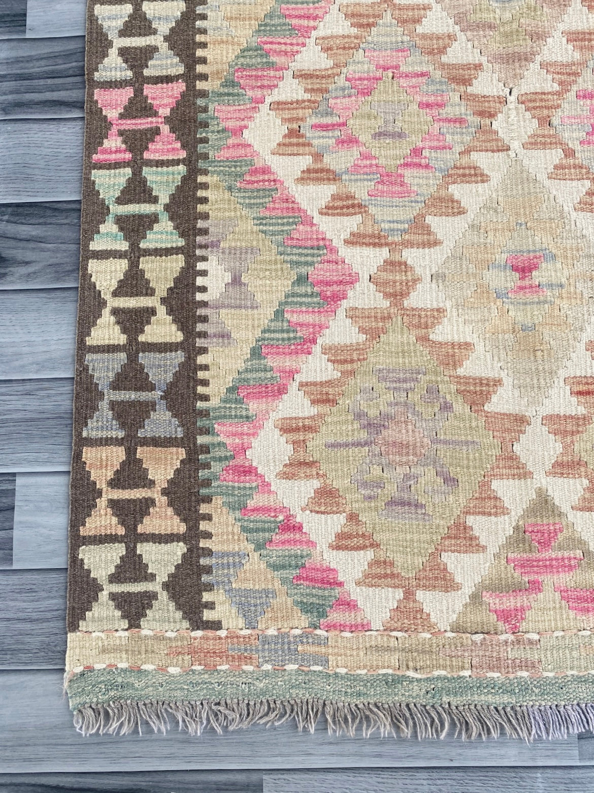 Handmade Afghan Chobi Kilim Rug 145 CM x 96 CM ( SS # 106 )