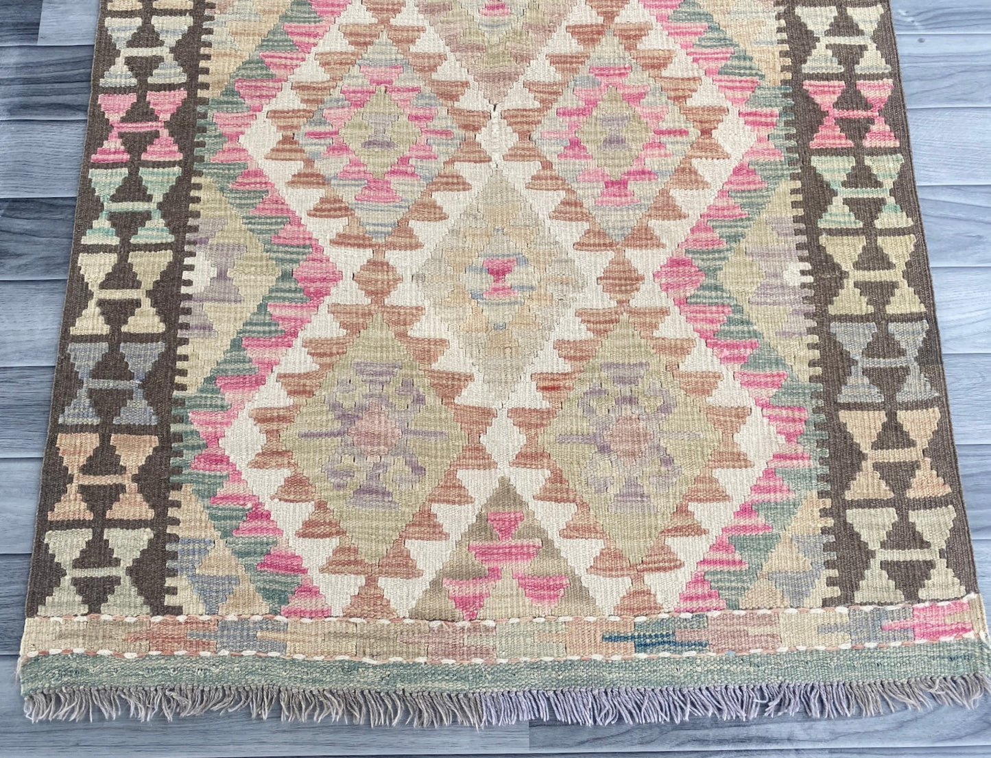 Handmade Afghan Chobi Kilim Rug 145 CM x 96 CM ( SS # 106 )