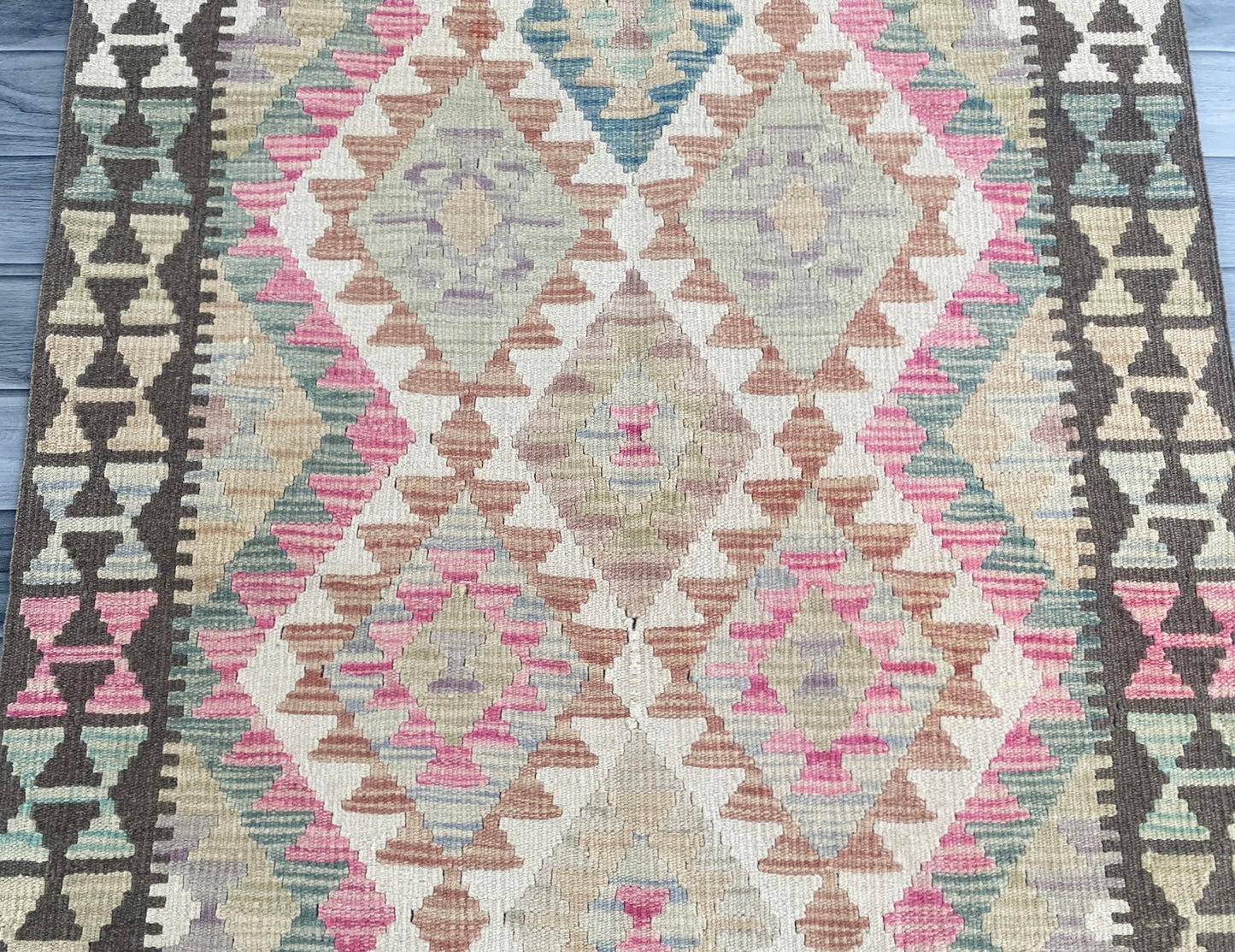 Handmade Afghan Chobi Kilim Rug 145 CM x 96 CM ( SS # 106 )