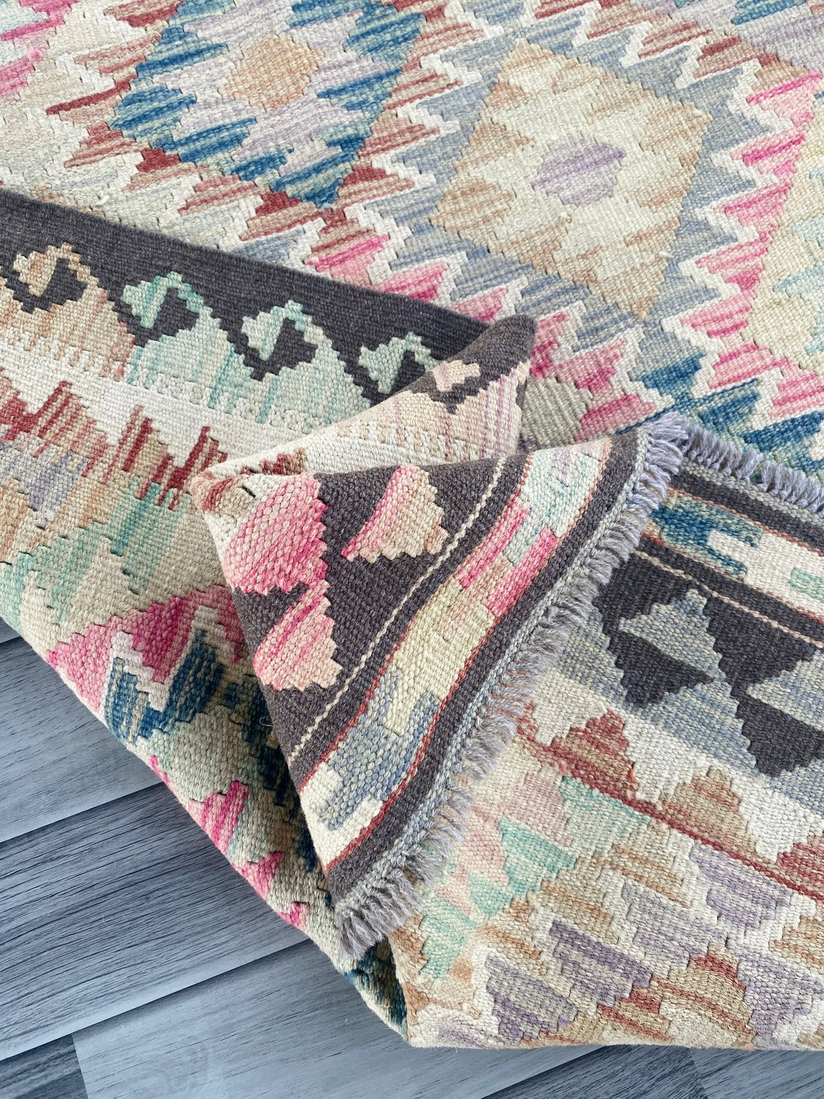 Handmade Afghan Chobi Kilim Rug 151 CM x 100 CM ( SS # 105 )