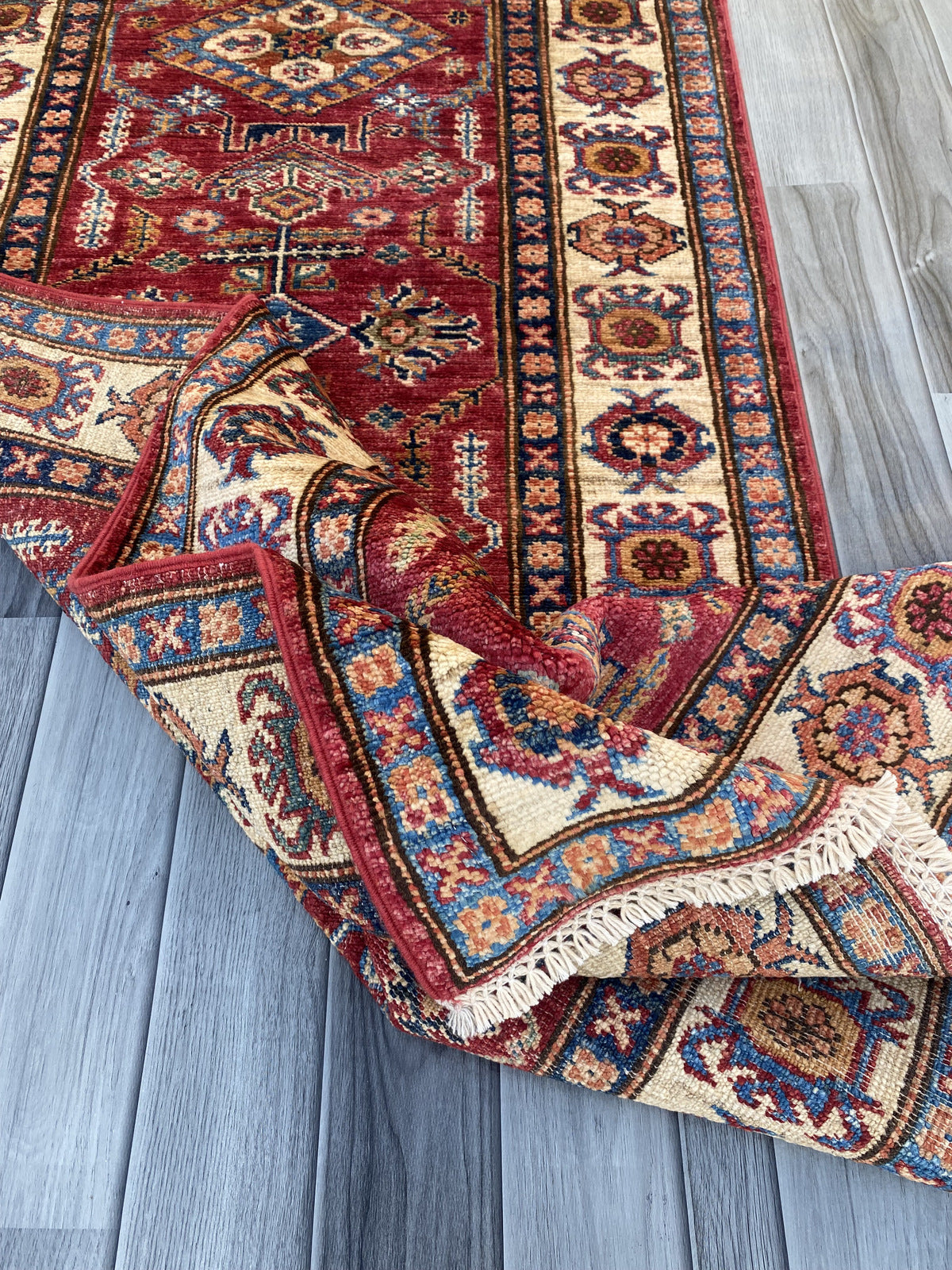 Hand Knotted Chobi Hallway Runner Rug | 240 CM x 82 CM SK#986