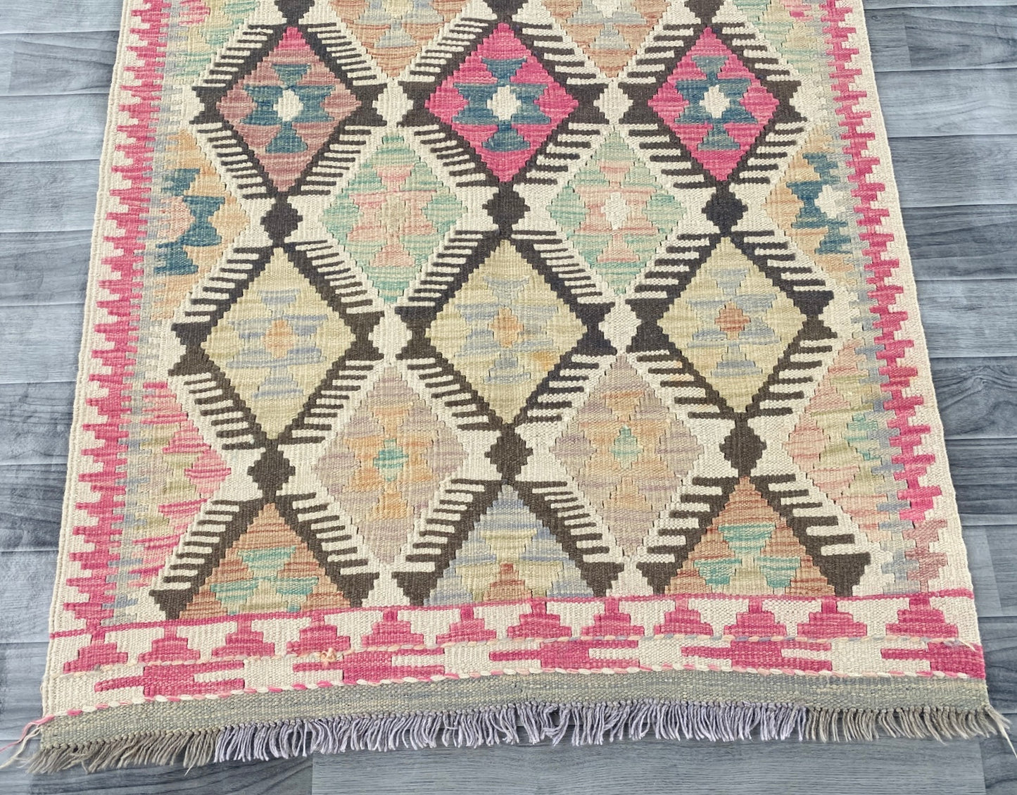 Handmade Afghan Chobi Kilim Rug 146 CM x 95 CM ( SS # 104 )