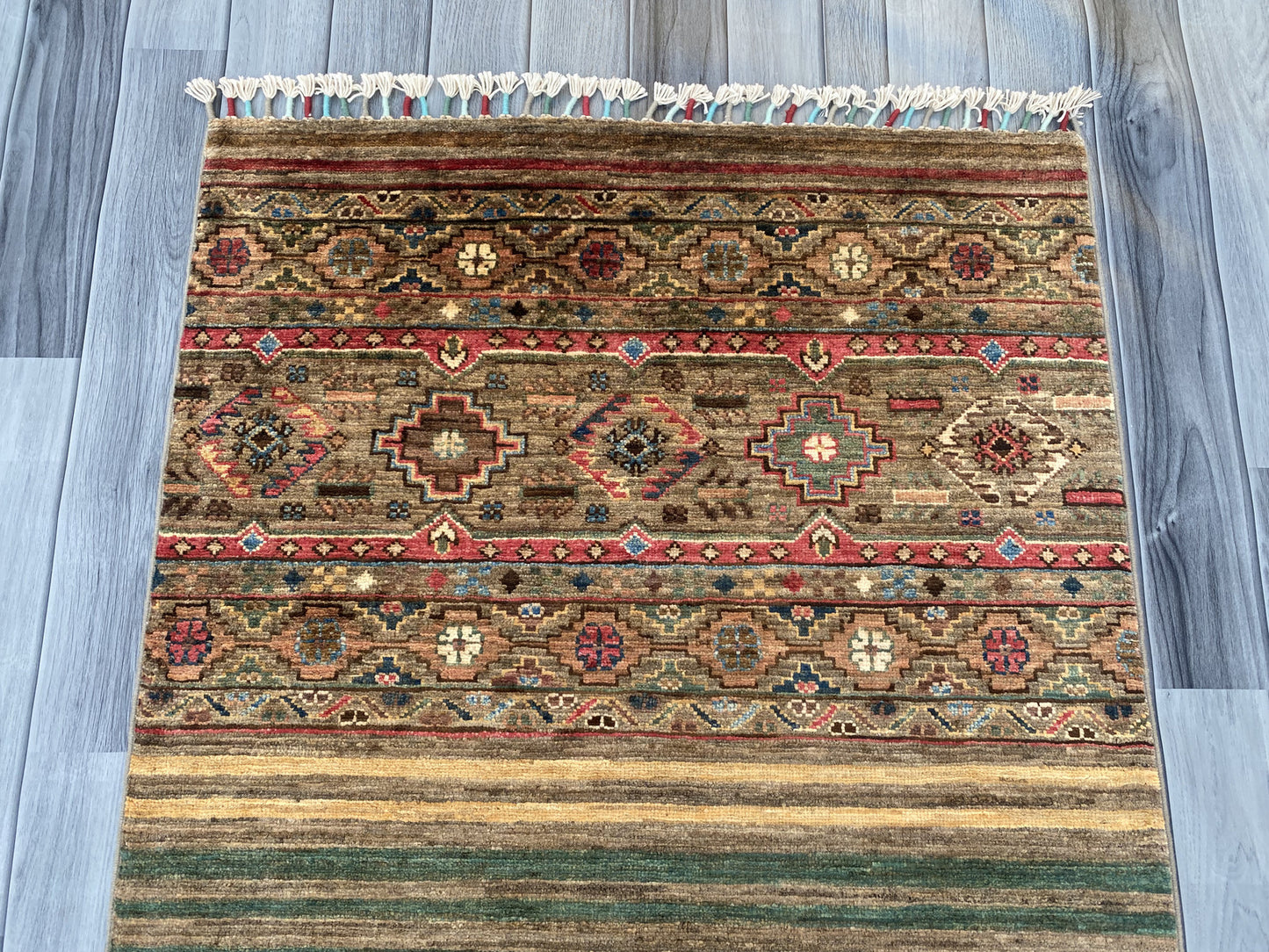 Hand Knotted Chobi Hallway Runner Rug | 251 CM x 83 CM SK#987
