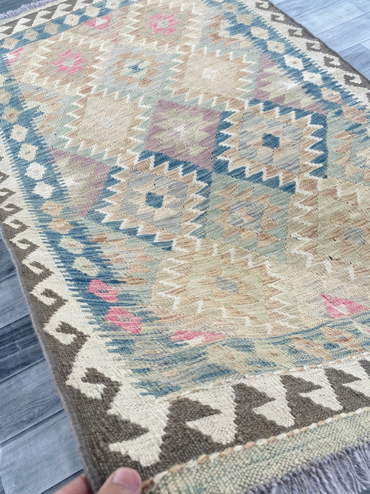 Handmade Afghan Chobi Kilim Rug 156 CM x 100 CM ( SS # 103 )