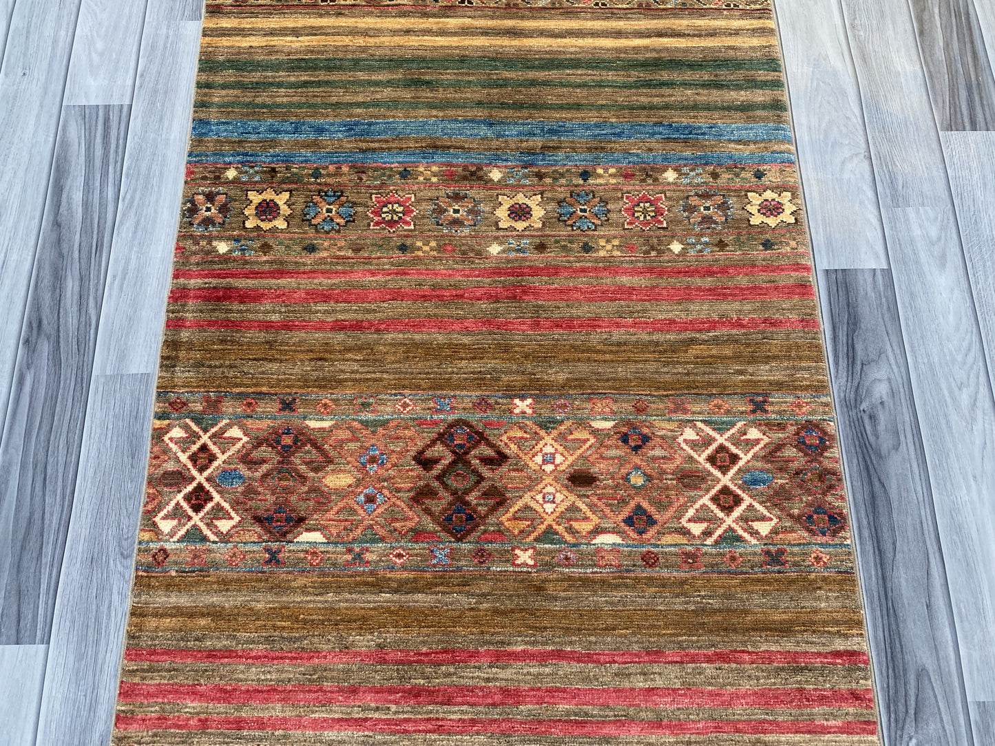 Hand Knotted Chobi Hallway Runner Rug | 251 CM x 83 CM SK#987