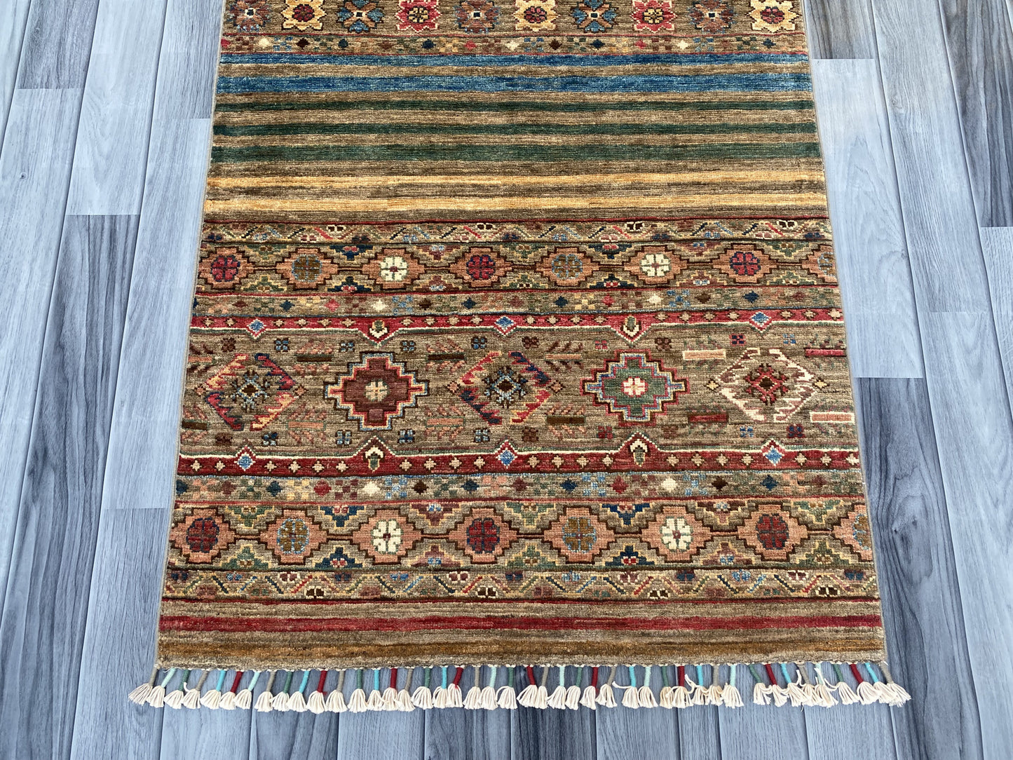 Hand Knotted Chobi Hallway Runner Rug | 251 CM x 83 CM SK#987