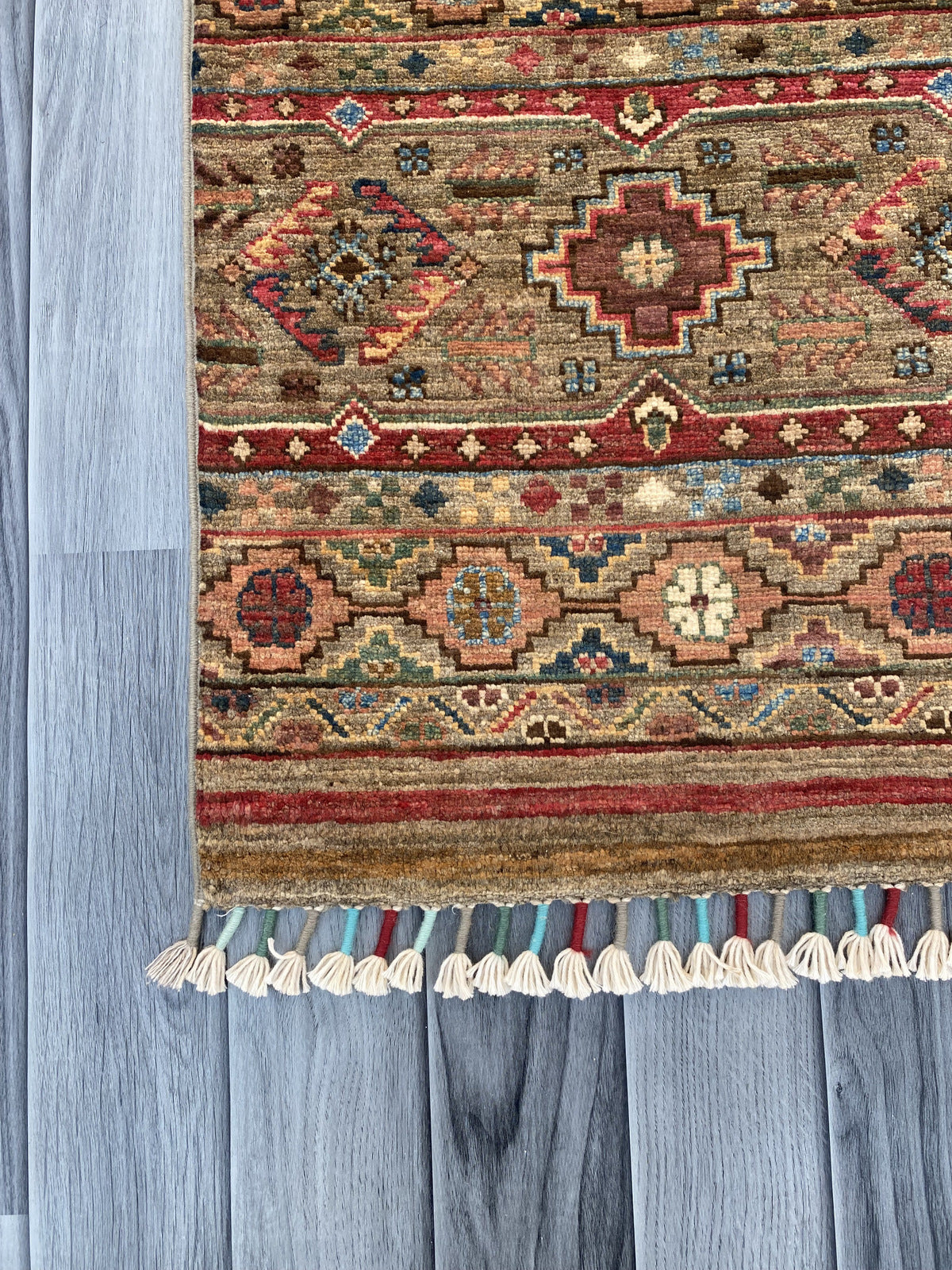 Hand Knotted Chobi Hallway Runner Rug | 251 CM x 83 CM SK#987