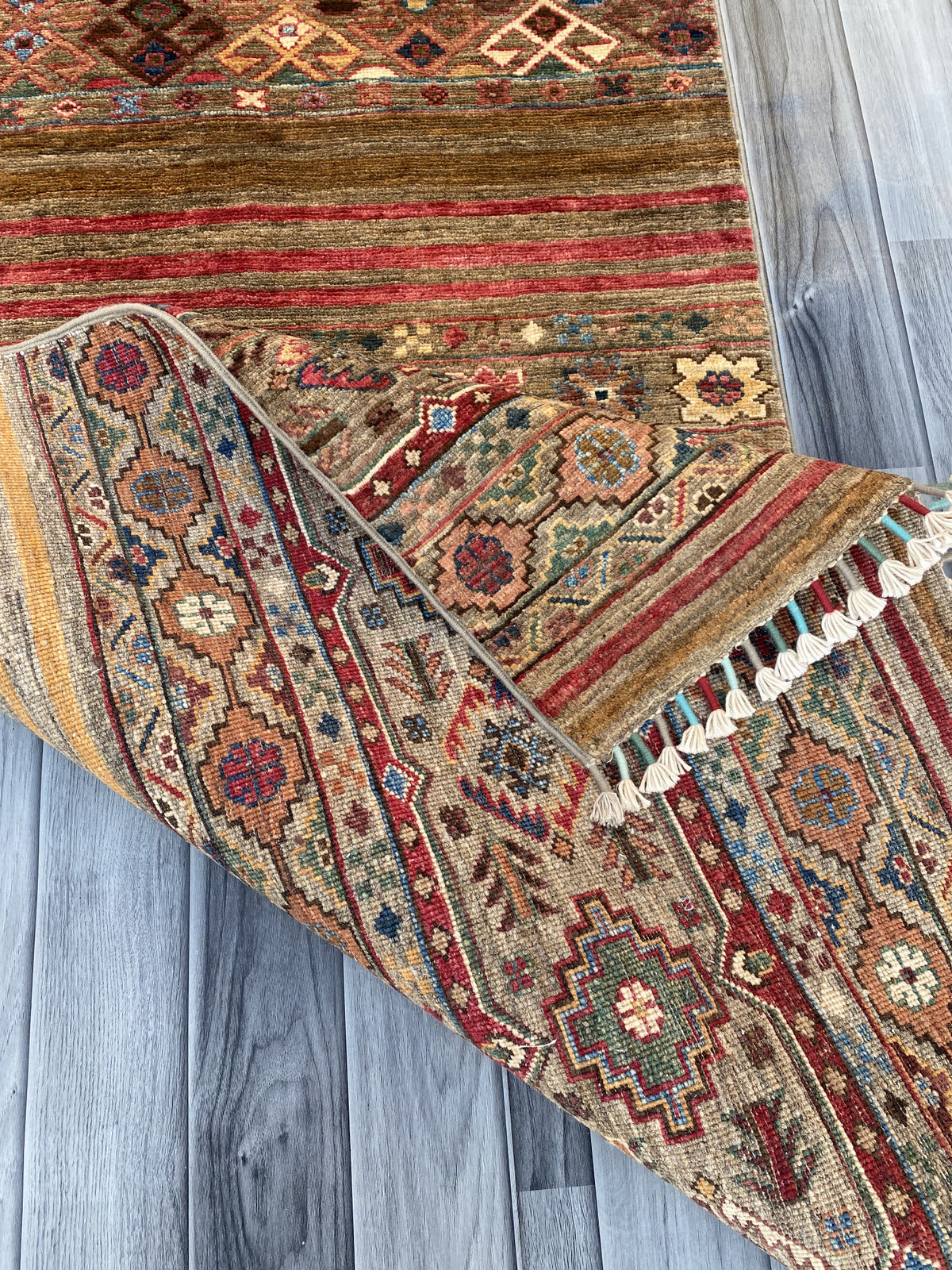 Hand Knotted Chobi Hallway Runner Rug | 251 CM x 83 CM SK#987