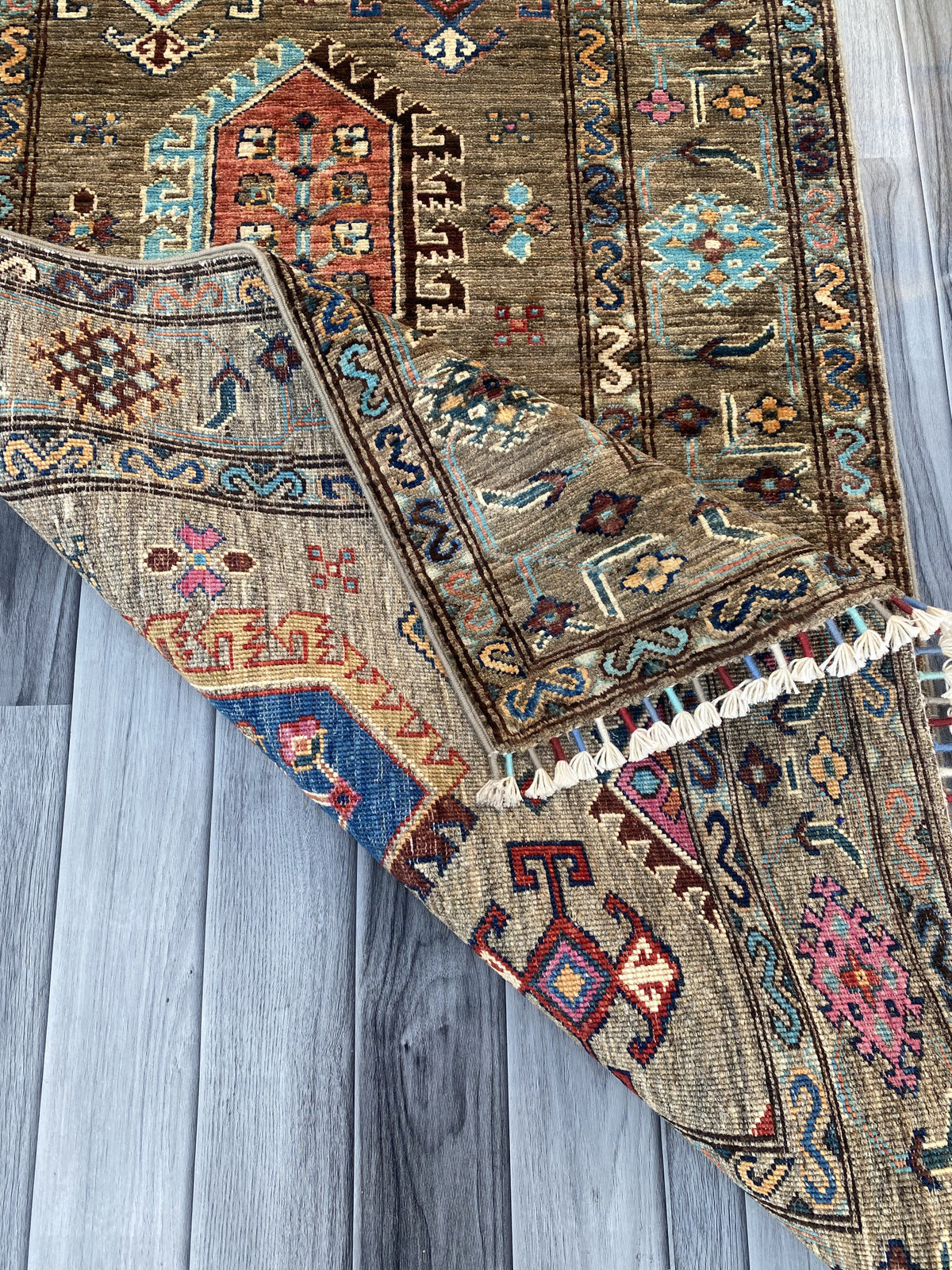Hand Knotted Chobi Hallway Runner Rug | 300 CM x 84 CM SK# 989