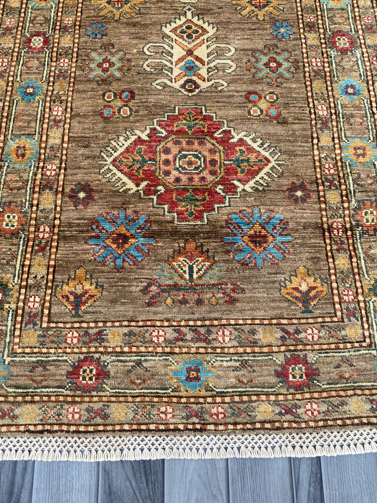 Hand Knotted Chobi Hallway Runner Rug | 335 CM x 85 CM SK# 990