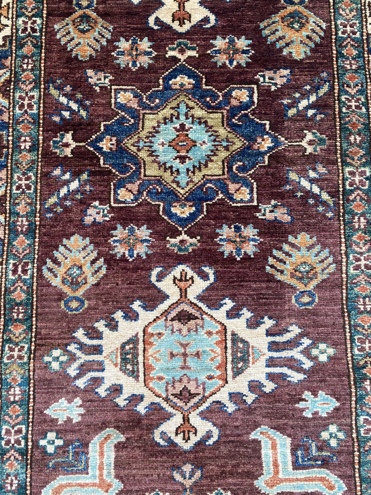 Hand Knotted Chobi Hallway Runner Rug | 263 CM x 85 CM SK# 991