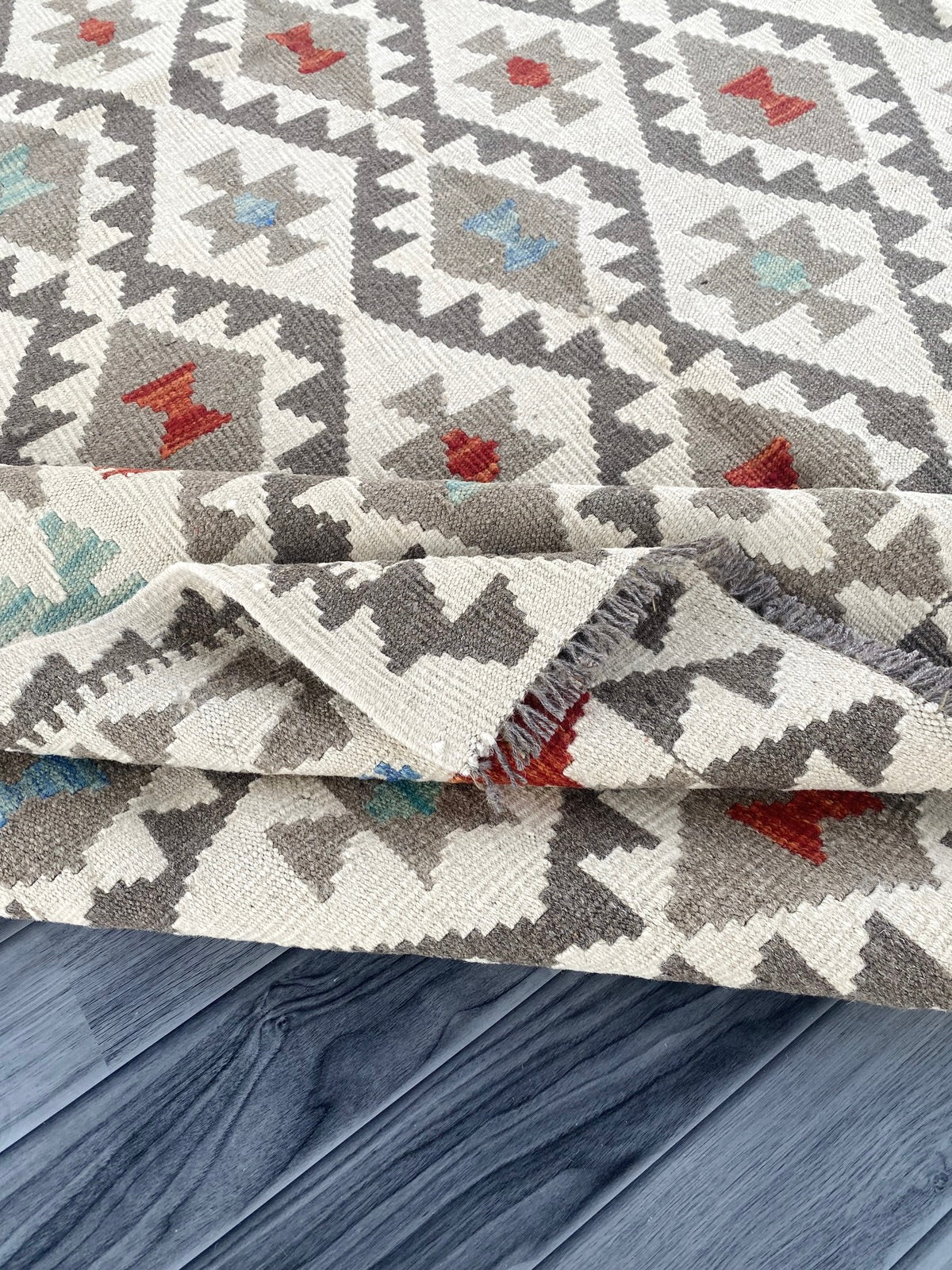 Handmade Afghan Chobi Kilim Rug 296 CM x  200 CM ( SS # 151 )