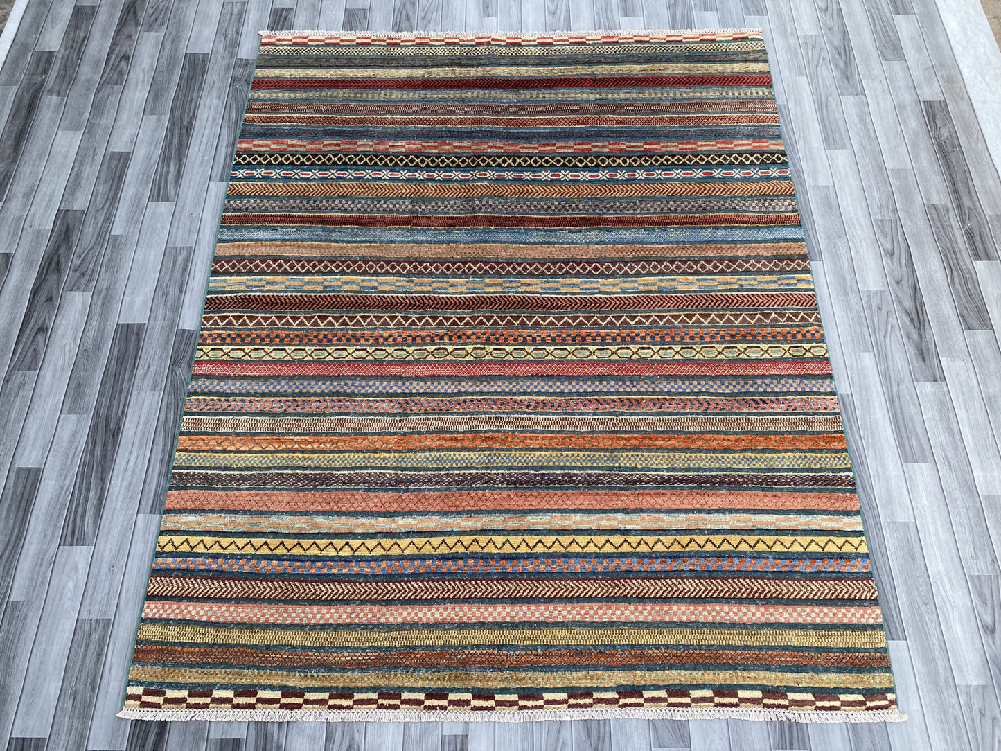 Hand Knotted Modern Wool Rug | 245 CM x 198 CM SK#490