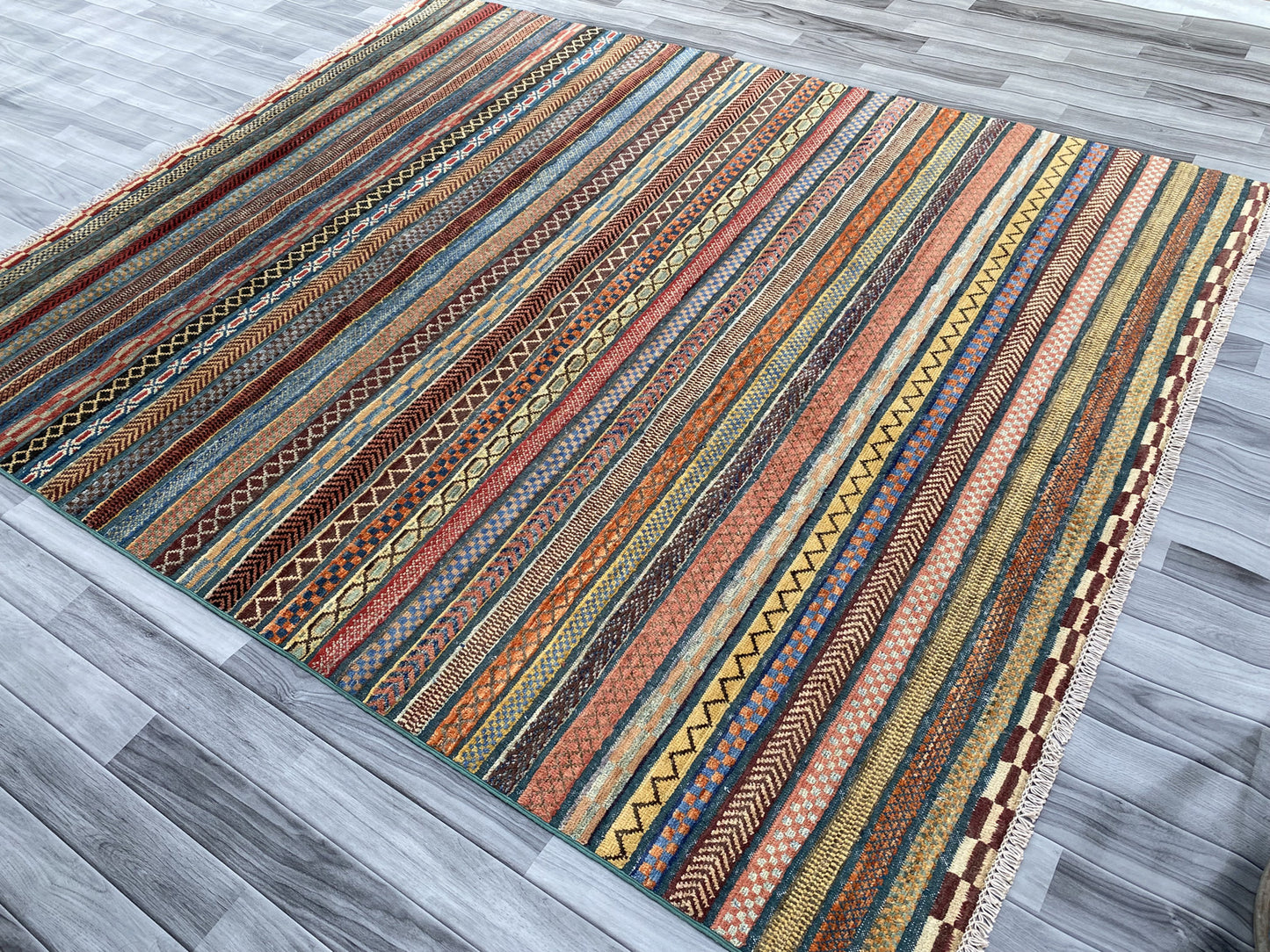 Hand Knotted Modern Wool Rug | 245 CM x 198 CM SK#490