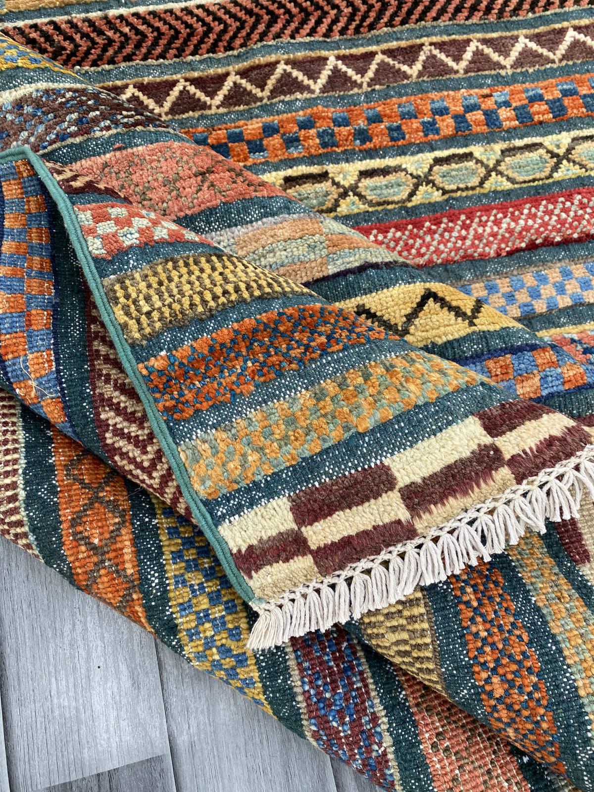 Hand Knotted Modern Wool Rug | 245 CM x 198 CM SK#490