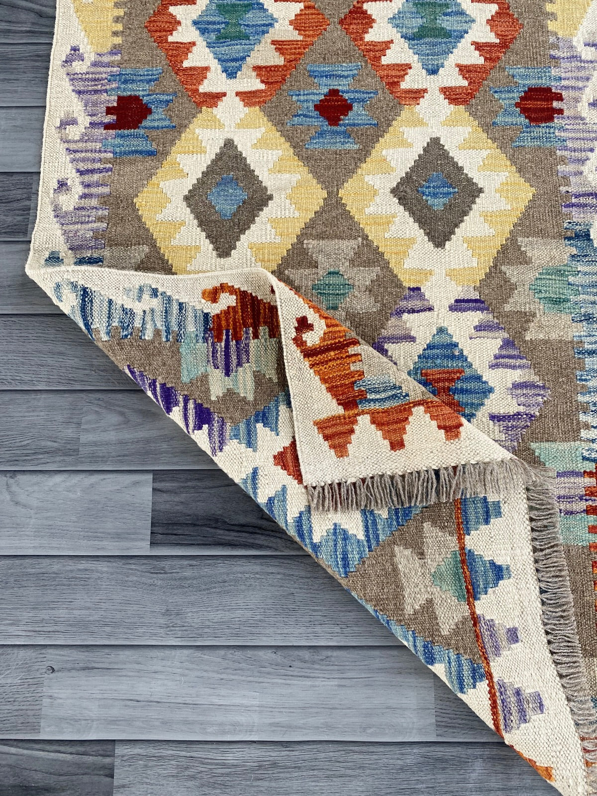 Handmade Afghan Chobi Kilim Hallway Runner Rug 289 CM x 78 CM ( SS # 183 )