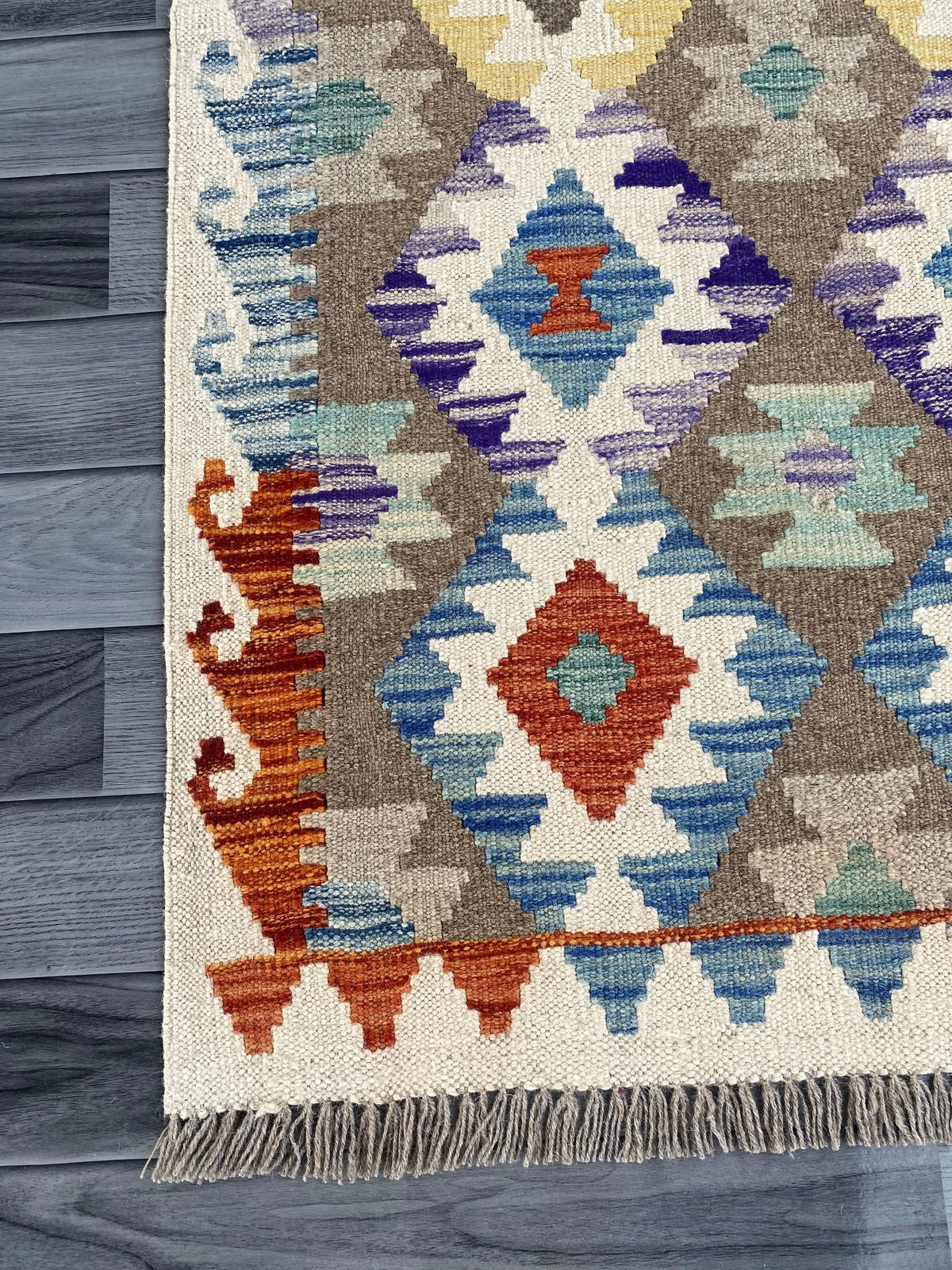 Handmade Afghan Chobi Kilim Hallway Runner Rug 289 CM x 78 CM ( SS # 183 )