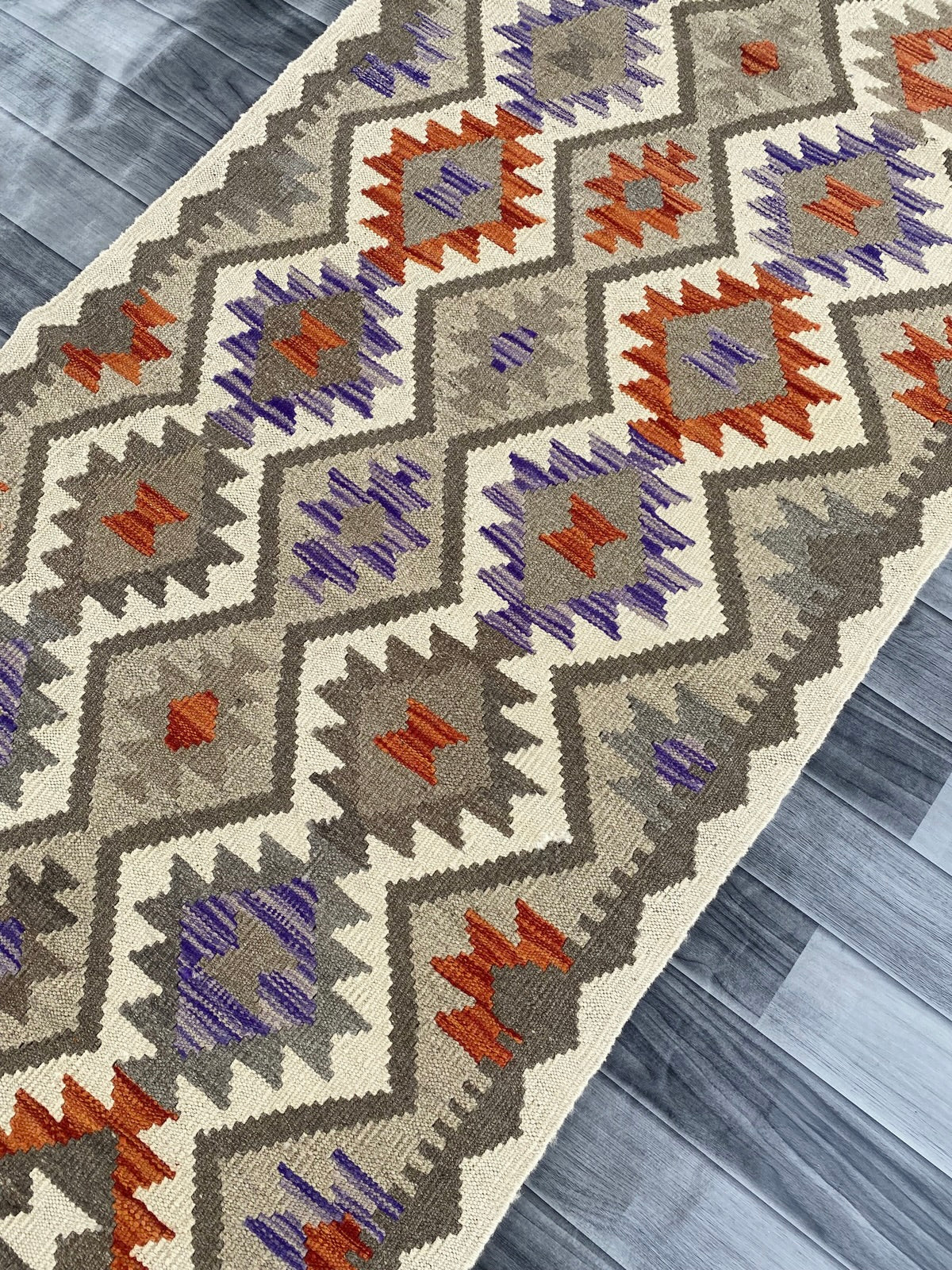 Handmade Afghan Chobi Kilim Hallway Runner Rug 293 CM x 85 CM ( SS # 182 )