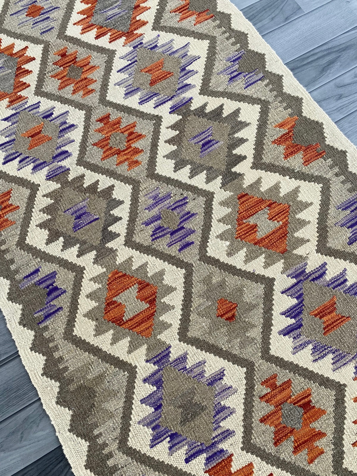 Handmade Afghan Chobi Kilim Hallway Runner Rug 293 CM x 85 CM ( SS # 182 )