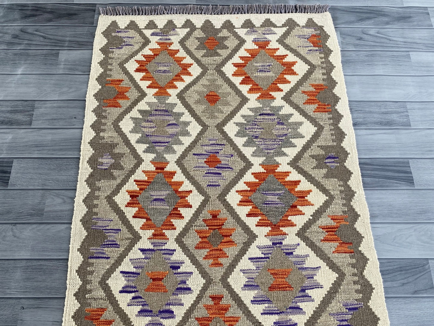 Handmade Afghan Chobi Kilim Hallway Runner Rug 293 CM x 85 CM ( SS # 182 )