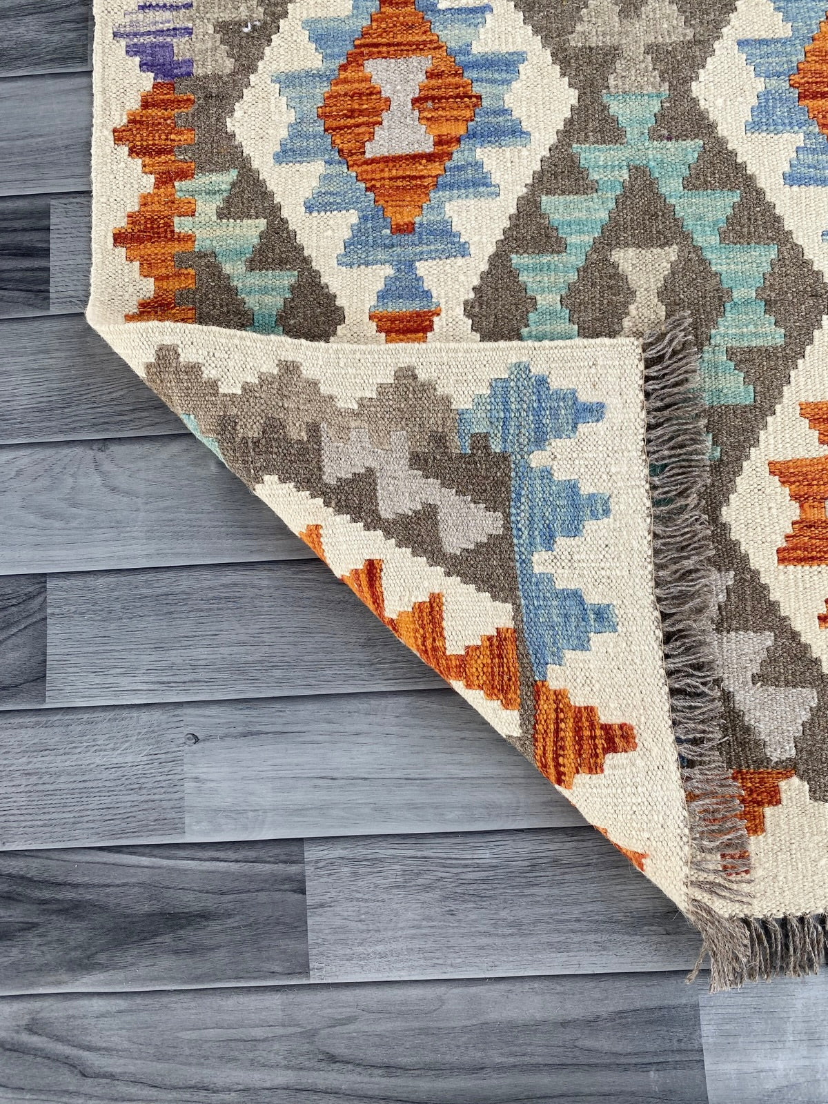 Handmade Afghan Chobi Kilim Hallway Runner Rug 290 CM x 84 CM ( SS # 180 )
