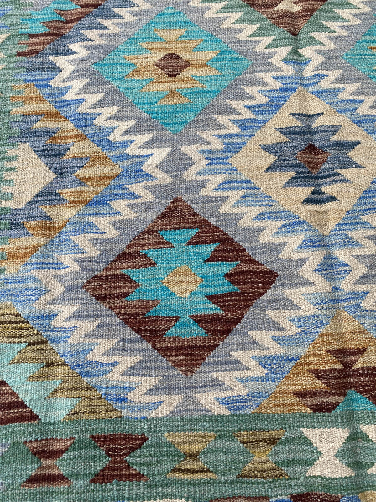 Handmade Flat Weave Kilim Rug (243 CM x 155 CM) SK#1057