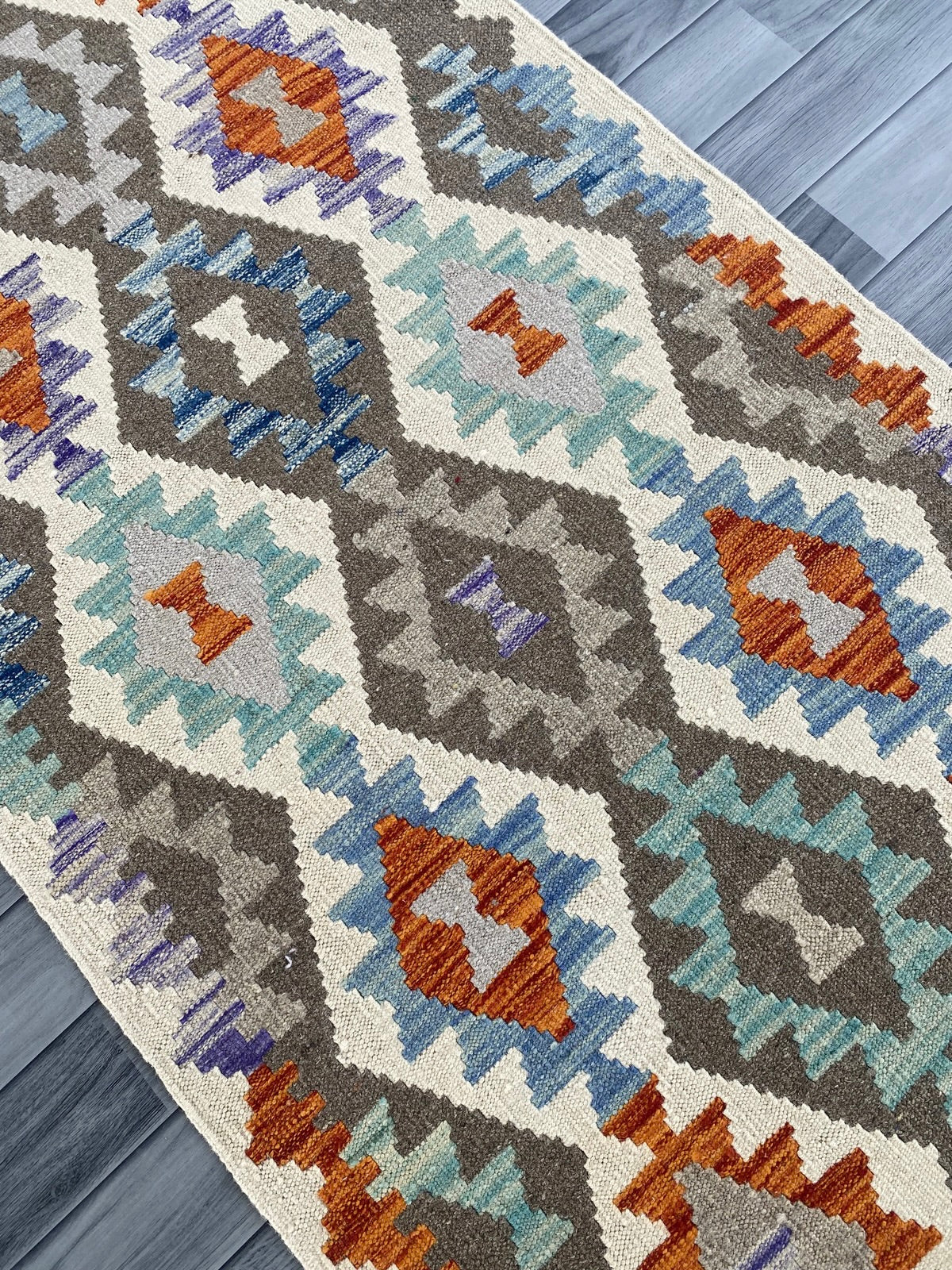Handmade Afghan Chobi Kilim Hallway Runner Rug 290 CM x 84 CM ( SS # 180 )