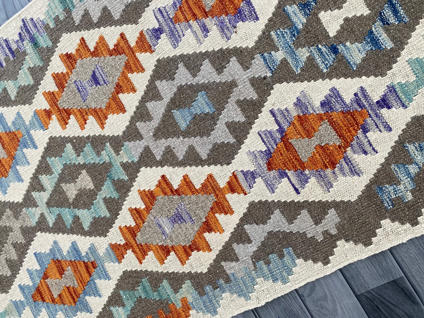 Handmade Afghan Chobi Kilim Hallway Runner Rug 290 CM x 84 CM ( SS # 180 )