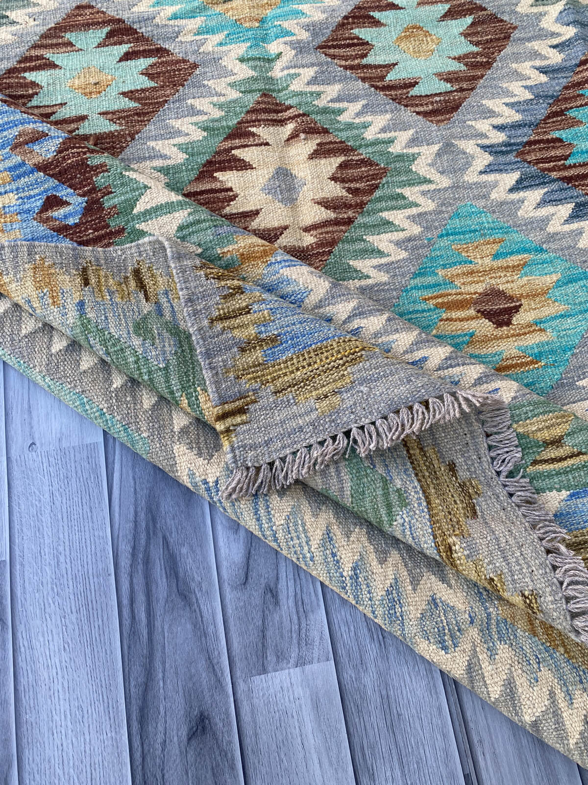 Handmade Flat Weave Kilim Rug (243 CM x 155 CM) SK#1057