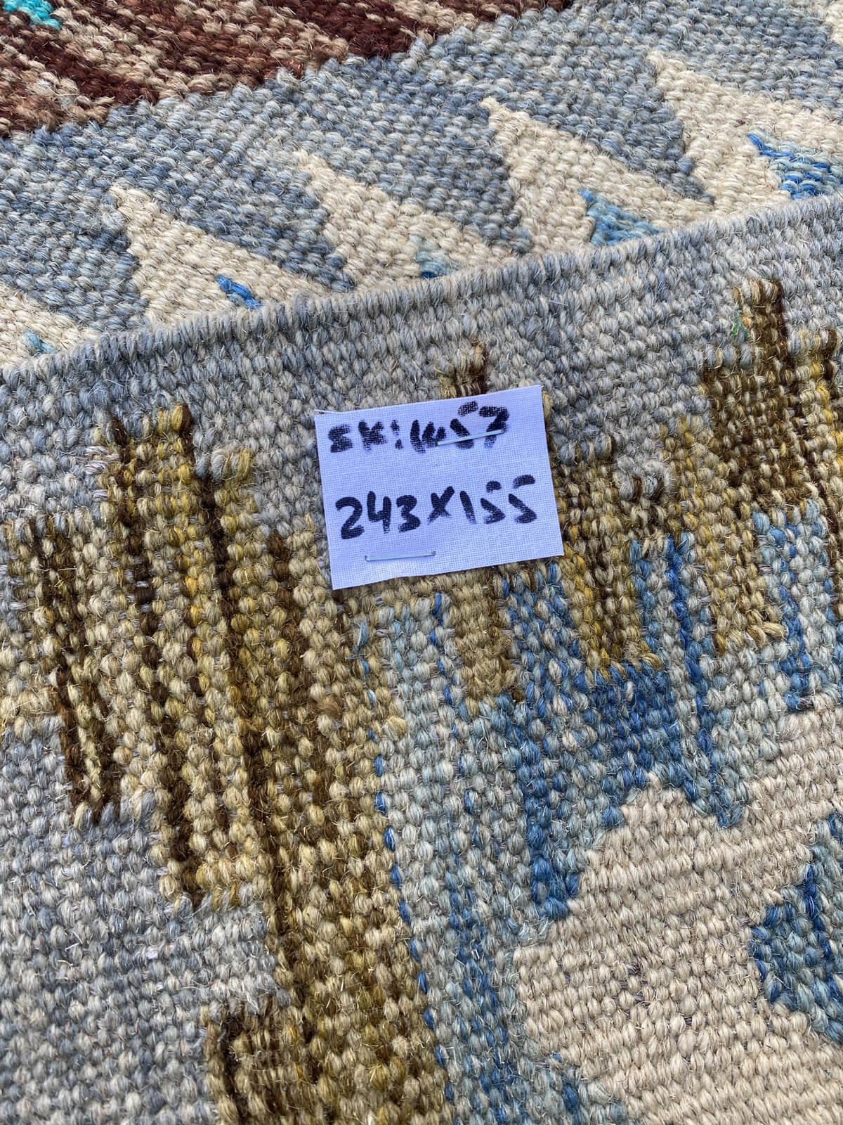 Handmade Flat Weave Kilim Rug (243 CM x 155 CM) SK#1057
