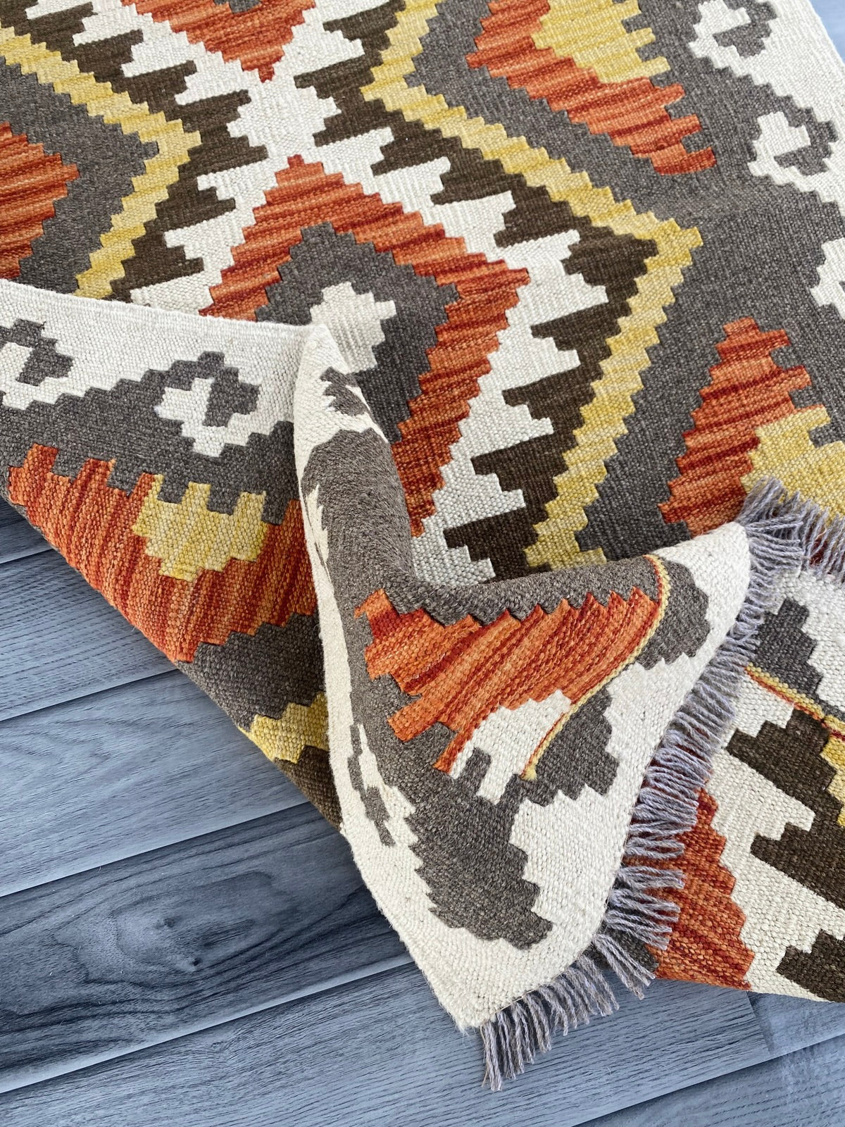 Handmade Afghan Chobi Kilim Hallway Runner Rug 291 CM x 83 CM ( SS # 179 )