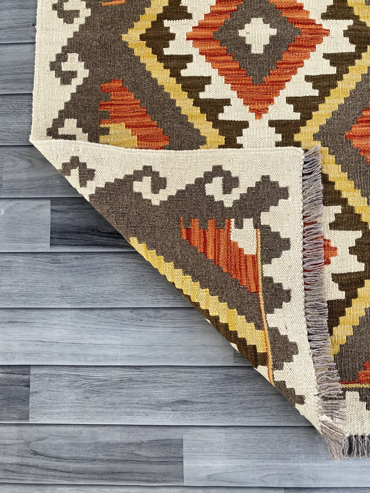 Handmade Afghan Chobi Kilim Hallway Runner Rug 291 CM x 83 CM ( SS # 179 )
