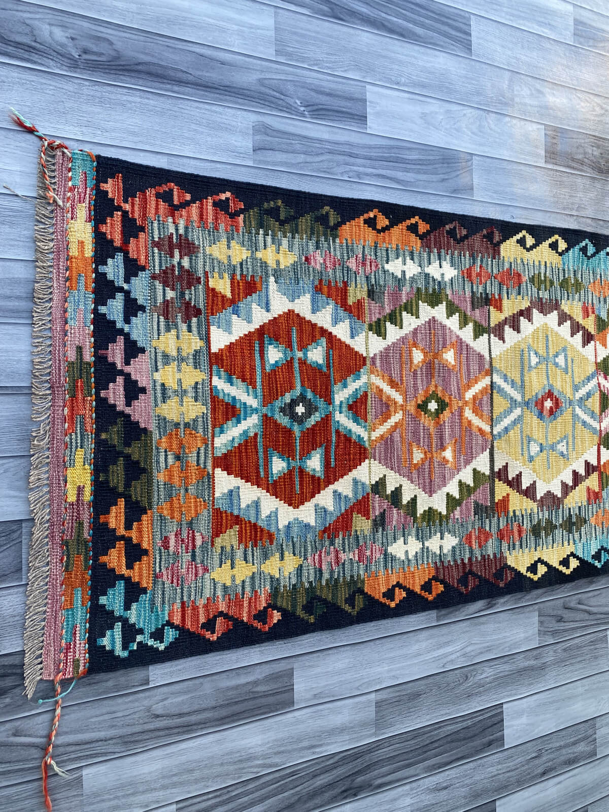 Handmade Flat Weave Kilim Rug (306 CM x 80 CM) SK#1058