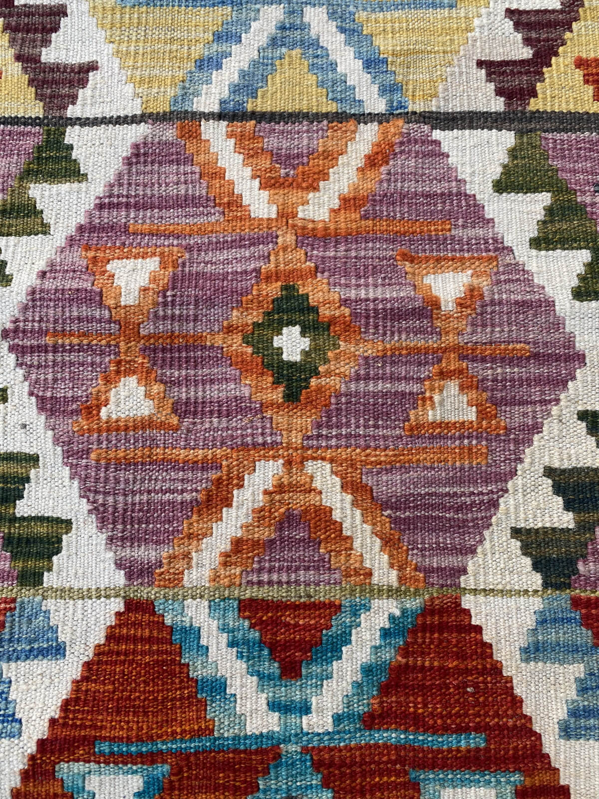 Handmade Flat Weave Kilim Rug (306 CM x 80 CM) SK#1058