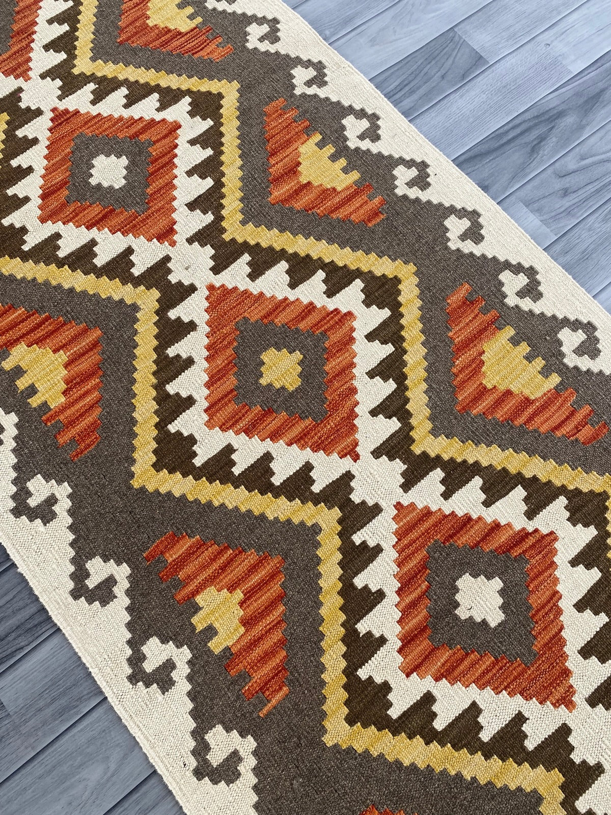 Handmade Afghan Chobi Kilim Hallway Runner Rug 291 CM x 83 CM ( SS # 179 )